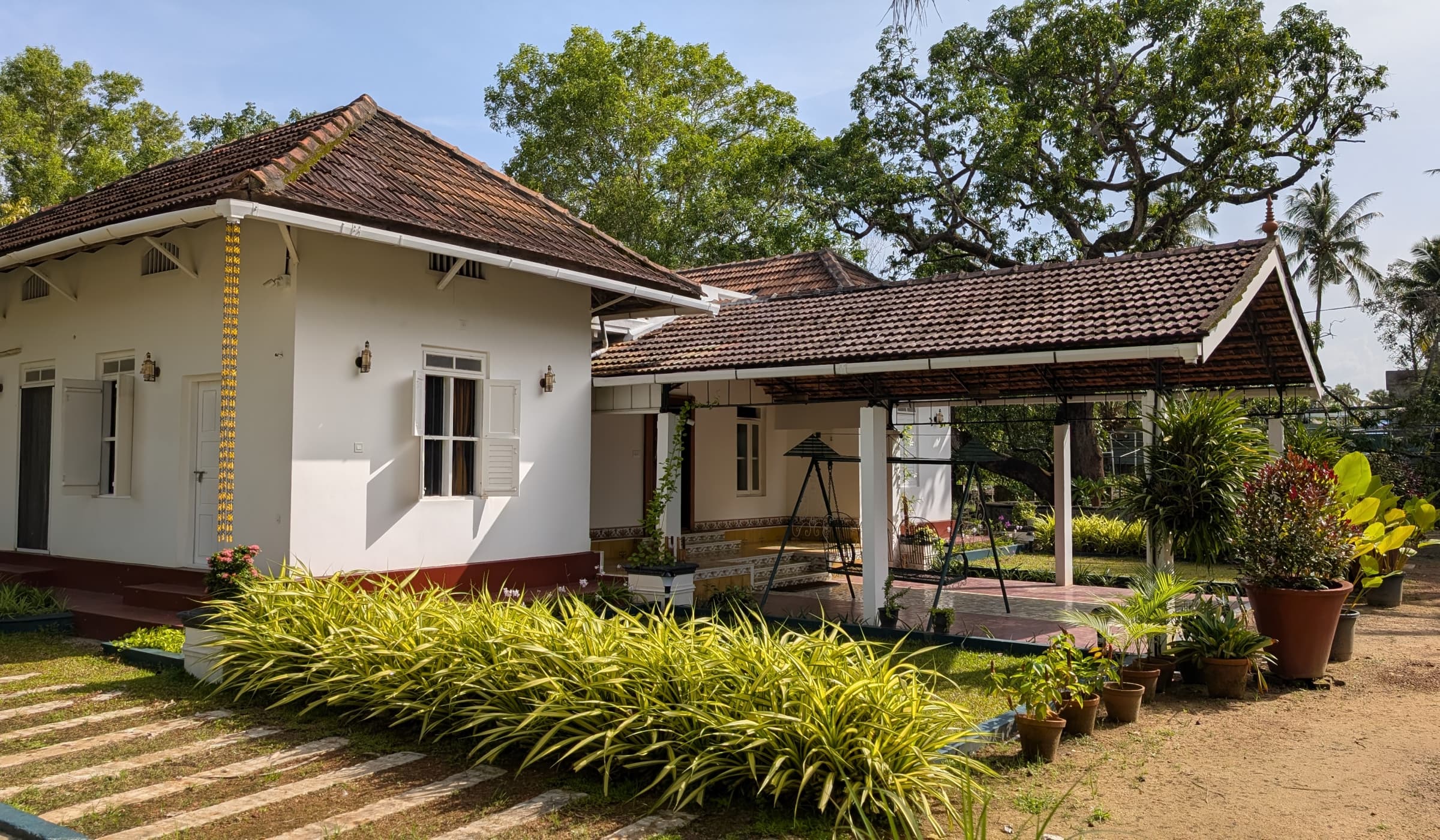 The Ashwattha property — gardens and quiet outdoor spaces in Kochi