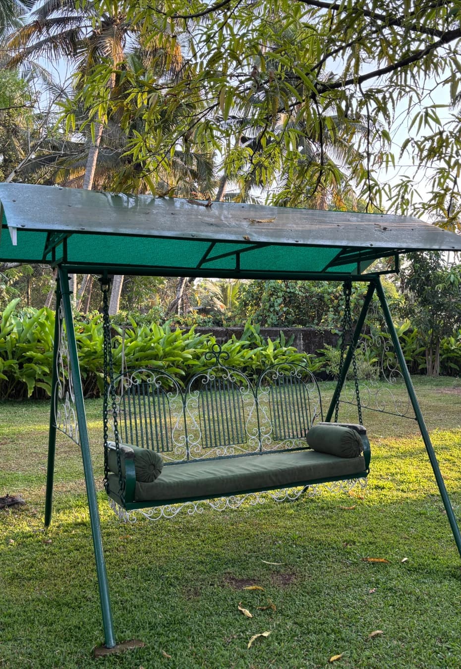 The pond and open grounds at Ashwattha