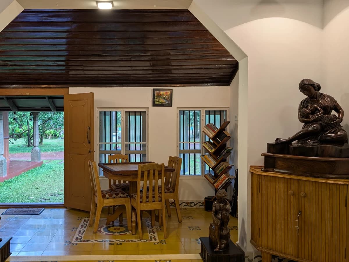 Dining and outdoor spaces at Ashwattha